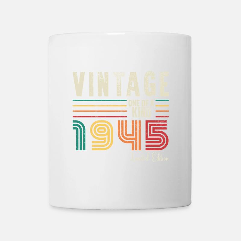 Vintage 1945, Vintage 1945 Birthday Gift - Mug - white