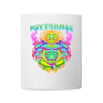 Techno House Party EDM Festival Goa Rave Psytrance - Tasse - Weiß - Vorne