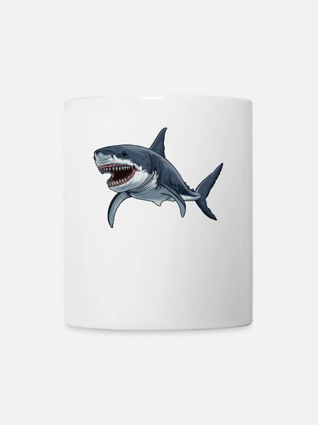 Weiße Haie Weißer Hai - Tasse - Weiß