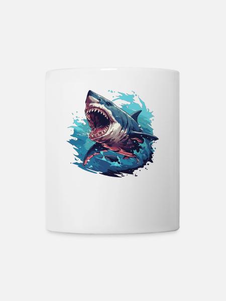 Weiße Haie Weißer Hai - Tasse - Weiß