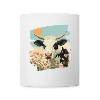Kuh Bauer - Tasse - Weiß - Vorne