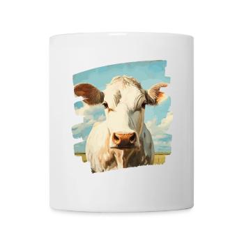 Kuh Bauer - Tasse - Weiß - Vorne