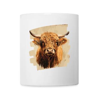 Scottish Highland cattle - Mug - white - Front
