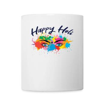 Happy Holi Festival Colorful Eyes - Mug - white - Front