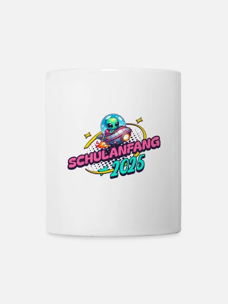 Schulanfang 2025 Erstklässler Schule Kind - Tasse - Weiß