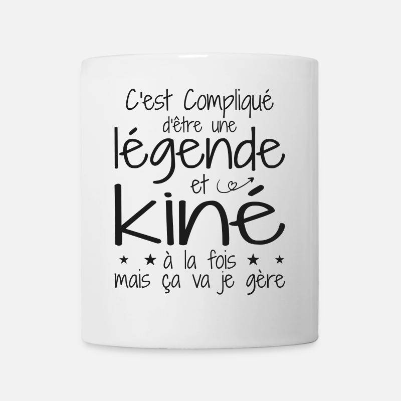 Une légende et Kiné - Mug blanc - blanc