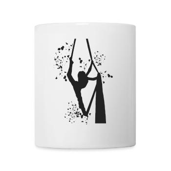 Vertical Cloth Aerial Acrobatics Aerial Silk - Mug - white - Front