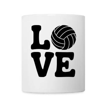 volley-ball dire drôle de cadeau de volley-ball - Mug blanc - blanc - Devant
