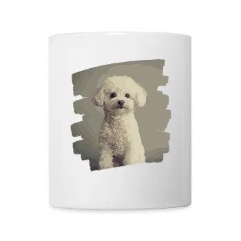 Caniche - Mug blanc - blanc - Devant