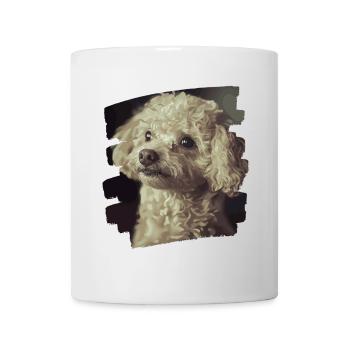 Caniche - Mug blanc - blanc - Devant