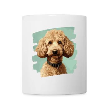 Caniche - Mug blanc - blanc - Devant