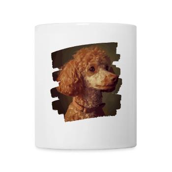 Caniche - Mug blanc - blanc - Devant