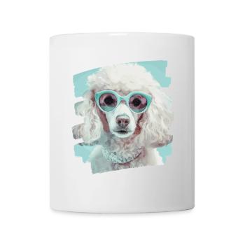 Caniche - Mug blanc - blanc - Devant