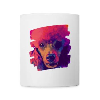 Caniche - Mug blanc - blanc - Devant