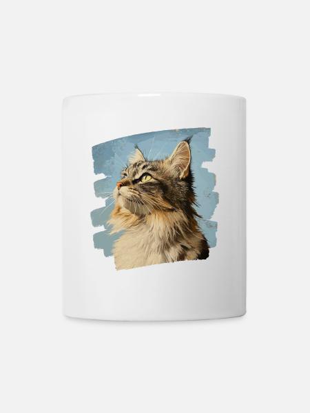 Maine Coon - Tasse - Weiß