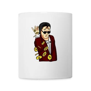 Satoshi Coin Drop – Bitcoin Crypto - Mug blanc - blanc - Devant