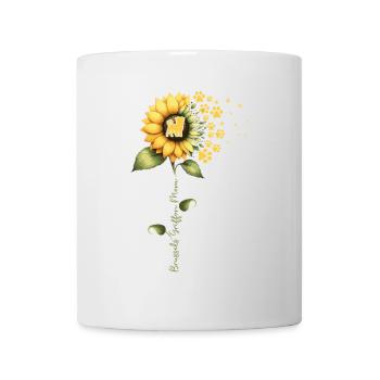 Dans la maison du tournesol est mon griffon bruxellois - Mug blanc - blanc - Devant