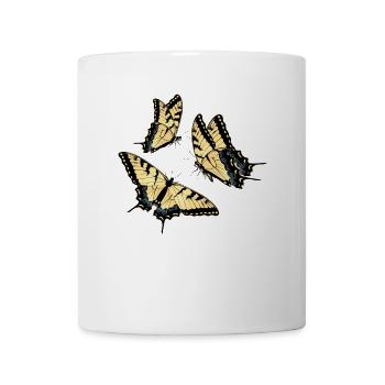 Les machaons tigrés sont les meilleurs pour les filles - Mug blanc - blanc - Devant
