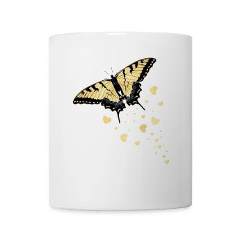 Les machaons tigrés sont les meilleurs pour les filles - Mug blanc - blanc - Devant