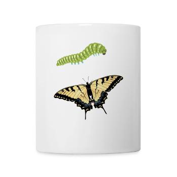 Les machaons tigrés sont les meilleurs pour les filles - Mug blanc - blanc - Devant