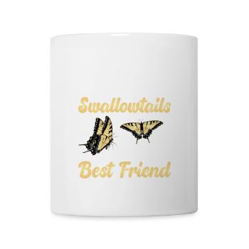 Les machaons tigrés sont les meilleurs pour les filles - Mug blanc - blanc - Devant