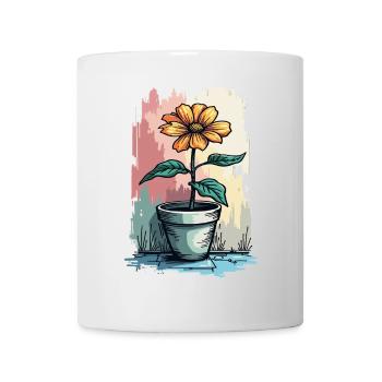 Blooming Beauty – Vintage Floral Motif Floral Top - Mug - white - Front
