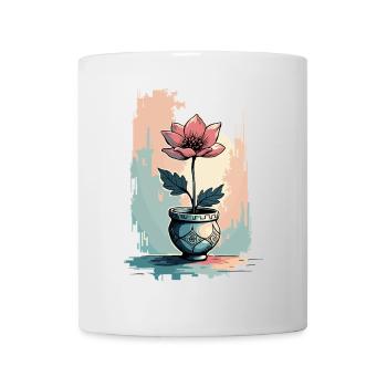 Blooming Beauty – Vintage Floral Motif Floral Top - Mug - white - Front