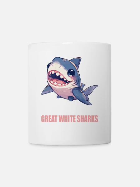 Weiße Haie Weißer Hai - Tasse - Weiß