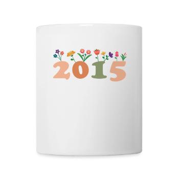 10 Années Vintage 2015 Anniversaire Fille - Mug blanc - blanc - Devant