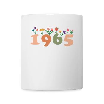 60 Années Vintage 1965 Anniversaire Femmes - Mug blanc - blanc - Devant