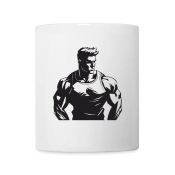 Bodybuilder Muscles Workout Gym - Mug - white - Front