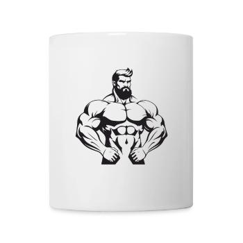 Homme Muscles Gym Musculation - Mug blanc - blanc - Devant