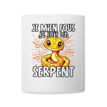Je m'en fous je suis un serpent - sweet snake - Mug - white - Front