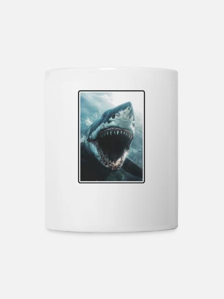 Haie Hai - Tasse - Weiß