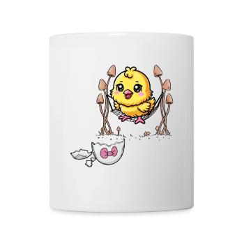 Chick Easter Kids Child Eggshell Baby Chicken - Mug - white - Front