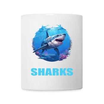 Haie Hai - Tasse - Weiß - Vorne