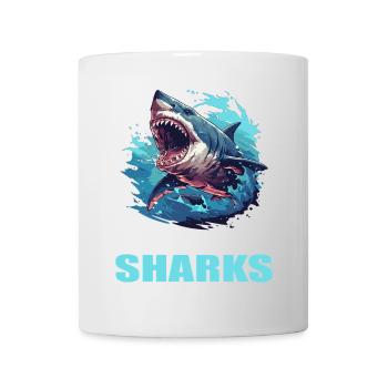 Haie Hai - Tasse - Weiß - Vorne
