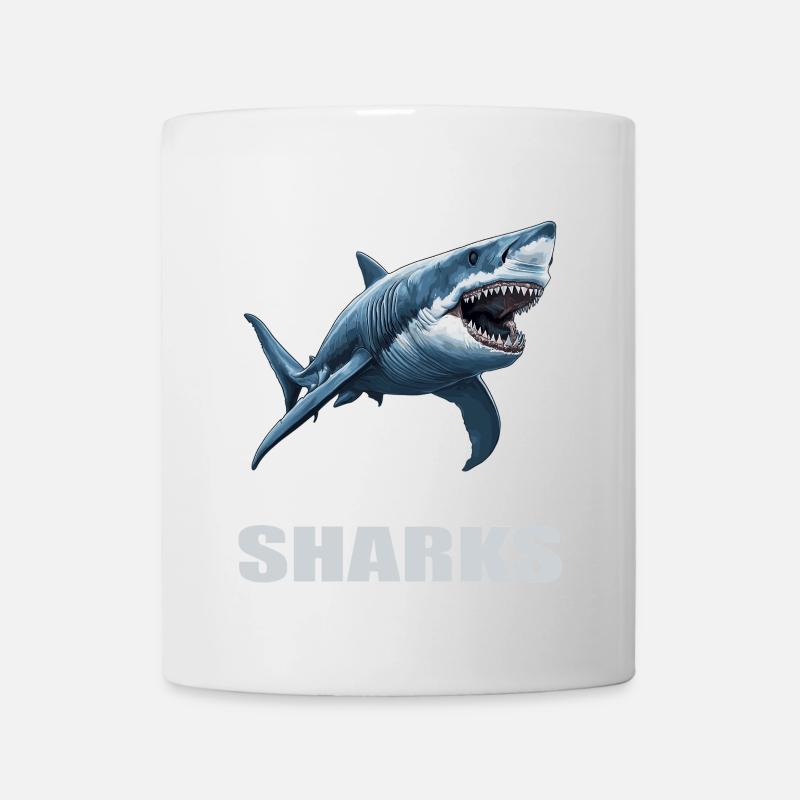 Haie Hai - Tasse - Weiß
