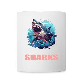 Haie Hai - Tasse - Weiß - Vorne