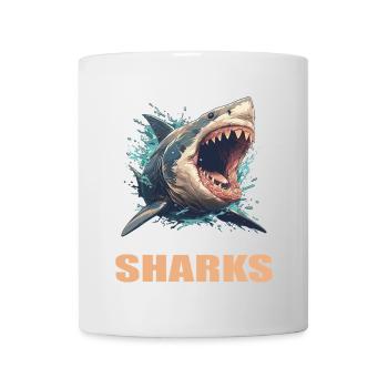 Haie Hai - Tasse - Weiß - Vorne