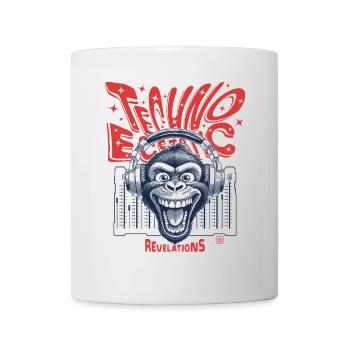 Rhythm Shirt: When monkey and techno merge - Mug - white - Front
