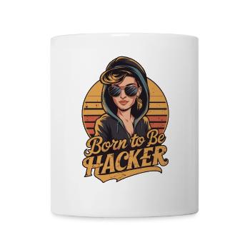 Born to Be Hacker – Computer Science Nerd IT - Mug - white - Front