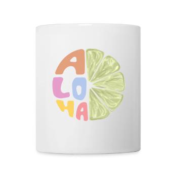 Aloha - Mug blanc - blanc - Devant