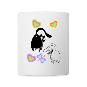 Chats, Chats, Enfants, Enfant, Chaton - Mug blanc - blanc - Devant