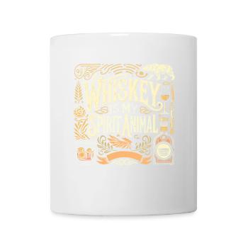 Whiskey ist mein Seelentier - Tasse - Weiß - Vorne