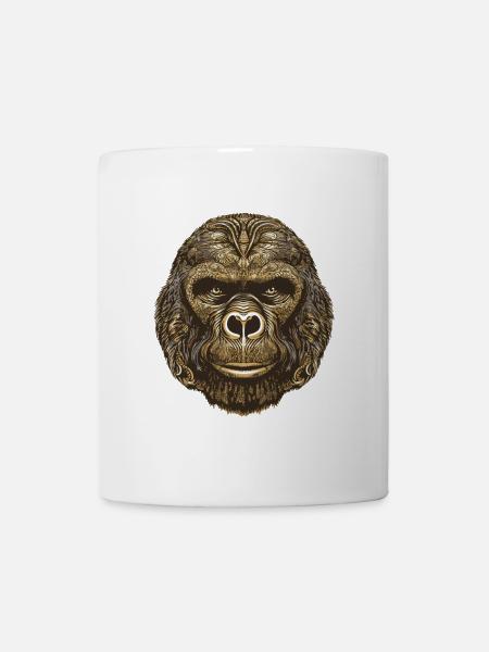 Gorilla Portrait - Mug - white