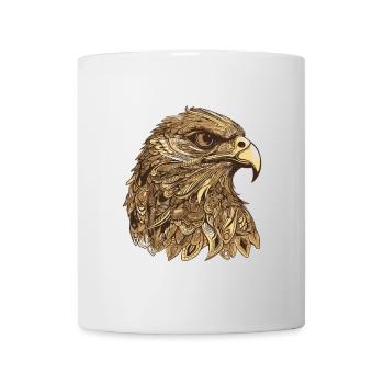 Adler Porträt - Tasse - Weiß - Vorne