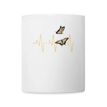 Les machaons tigrés sont les meilleurs pour les filles - Mug blanc - blanc - Devant