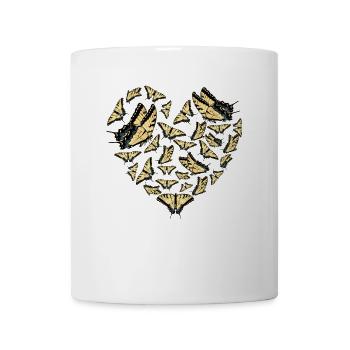 Les machaons tigrés sont les meilleurs pour les filles - Mug blanc - blanc - Devant