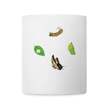 Tiger Machaon Papillons Tigre - Mug blanc - blanc - Devant